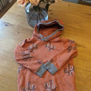 Awesome hoodie with cacti print